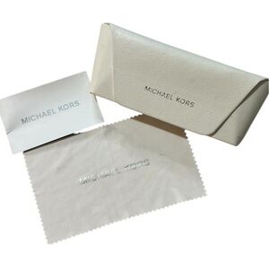 Michael Kors Ivory Hard Cover Eyewear or Sunglasses Case